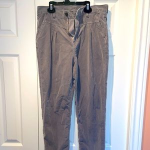American Eagle Grey Corduroy Mom Jeans Size US 10